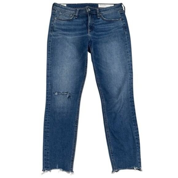 Rag & Bone Cate Mid-Rise Ankle Skinny Jeans Comfort Capsule Summer Travel 28 - Picture 3 of 10